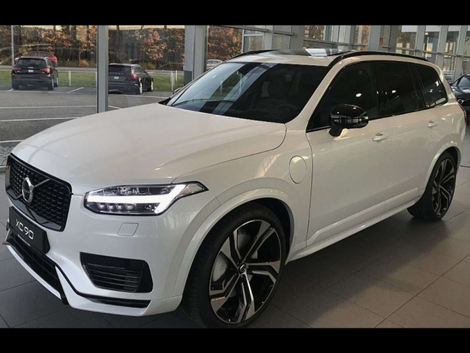 沃尔沃xc90改色膜案例,沃尔沃xc90贴膜效果图 沃尔沃xc90进店实拍 搭2.0t混动/熏黑外观套件